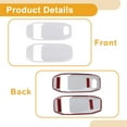 thumbnail image 4 of Cubierta de Tazón de Mango de Puerta Interior para Jeep Wrangler Gladiator JT 2DR 2018-2024 Marco de Decoración de Mango de Puerta Interior Blanco ABS 2 Pcs, 4 of 6