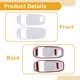 thumbnail image 4 of Cubierta de Tazón de Mango de Puerta Interior para Jeep Wrangler Gladiator JT 2DR 2018-2024 Marco de Decoración de Mango de Puerta Interior Blanco ABS 2 Pcs, 4 of 6