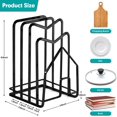 thumbnail image 2 of Cutting Board Rack Holder Chopping Board Organizer, Stand Holder Pot Pan Lid Organizer Rack for Dish Drain Kitchen Countertop Cookie Sheet Storage, 2 of 5