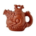 thumbnail image 2 of Tetera de arcilla morada para la ceremonia del té, juego de té de kung fu para el hogar y el restaurante. rojo, 2 of 9