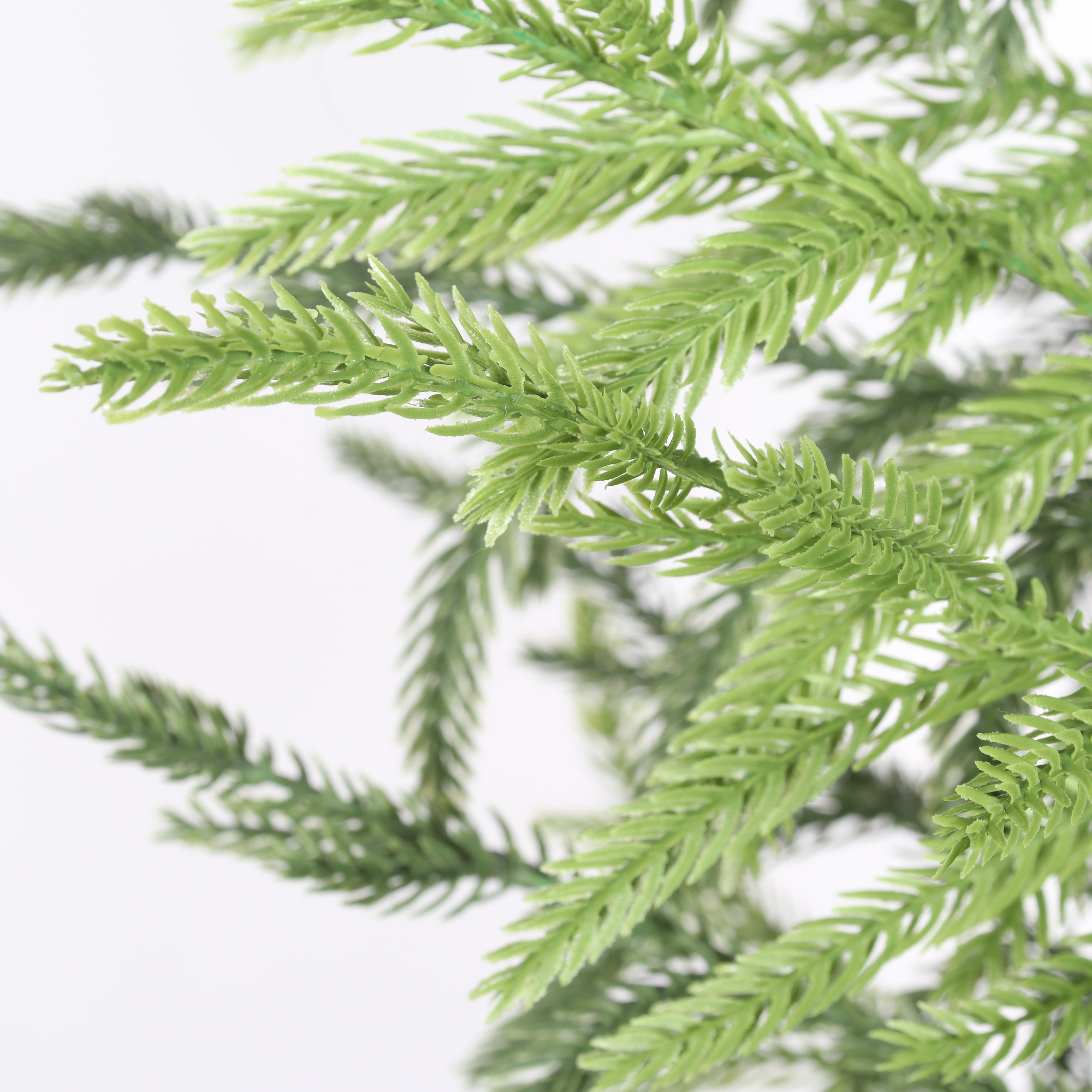 2 Pack 5ft Artificial Real Touch Pine Tree with Black Plastic Pot,Faux Plants Indoor Outdoor Decor,Silk Plants for Home Decor Office