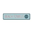 thumbnail image 2 of Beach Towel Novelty Decor, Metal Wall Sign - 4x18 Inches, 2 of 4