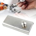 thumbnail image 2 of 2Pcs Seam Guide for Sewing Machine,Metal Sewing Strait-Edge Guide,Multifunctional Ruler, Hemmer Guide,Seam Guide,Hem Guide for Walking Foot Sewing Machine,Sewing Supplies Accessories(Silver), 2 of 6