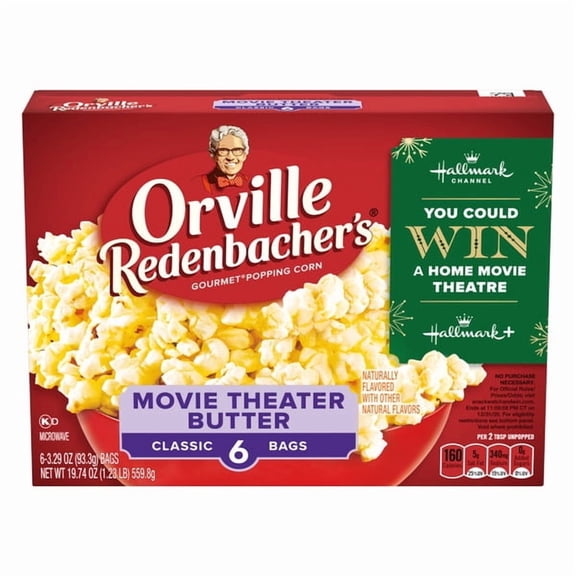 Orville Redenbacherâ€™s Movie Theater Butter Popcorn, Microwave Popcorn