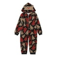 thumbnail image 3 of Penkiiy Pyjamas de Noël Assortis pour Famille Ensemble Parent-Enfant Chaud Imprimé Vêtements de Maison Pyjamas à Capuche Combinaison Rouge Pyjamas de Noël 6-7 Ans, 3 of 8