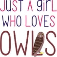 thumbnail image 2 of CafePress - Just A Girl Who Loves Owls Cute Design Flip Flops - Flip Flops, Funny Thong Sandals, Beach Sandals, 2 of 5
