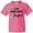 Neon Pink, variant on Inktastic Just Down RIght Perfect Down Syndrome Awareness Ribbon Youth T-Shirt