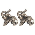 thumbnail image 4 of 2PCS Brass Old Treatment Couple Elephant Decor Chic Brass Couple Elephant Crafts, 4 of 8