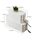 thumbnail image 2 of LEEYNEERCable Management Cord Cover Wire Hider Box Concealer Organizer Protector System for Home(Mini White), 2 of 5