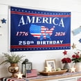 thumbnail image 5 of 250 Anniversary USA Flag 3x5 Ft 1 Sided 250th Anniversary Flag We The People 1776-2026 250 Years Birthday Patriotic Decor for Outdoor Front Door Porch Wall(Large), 5 of 7