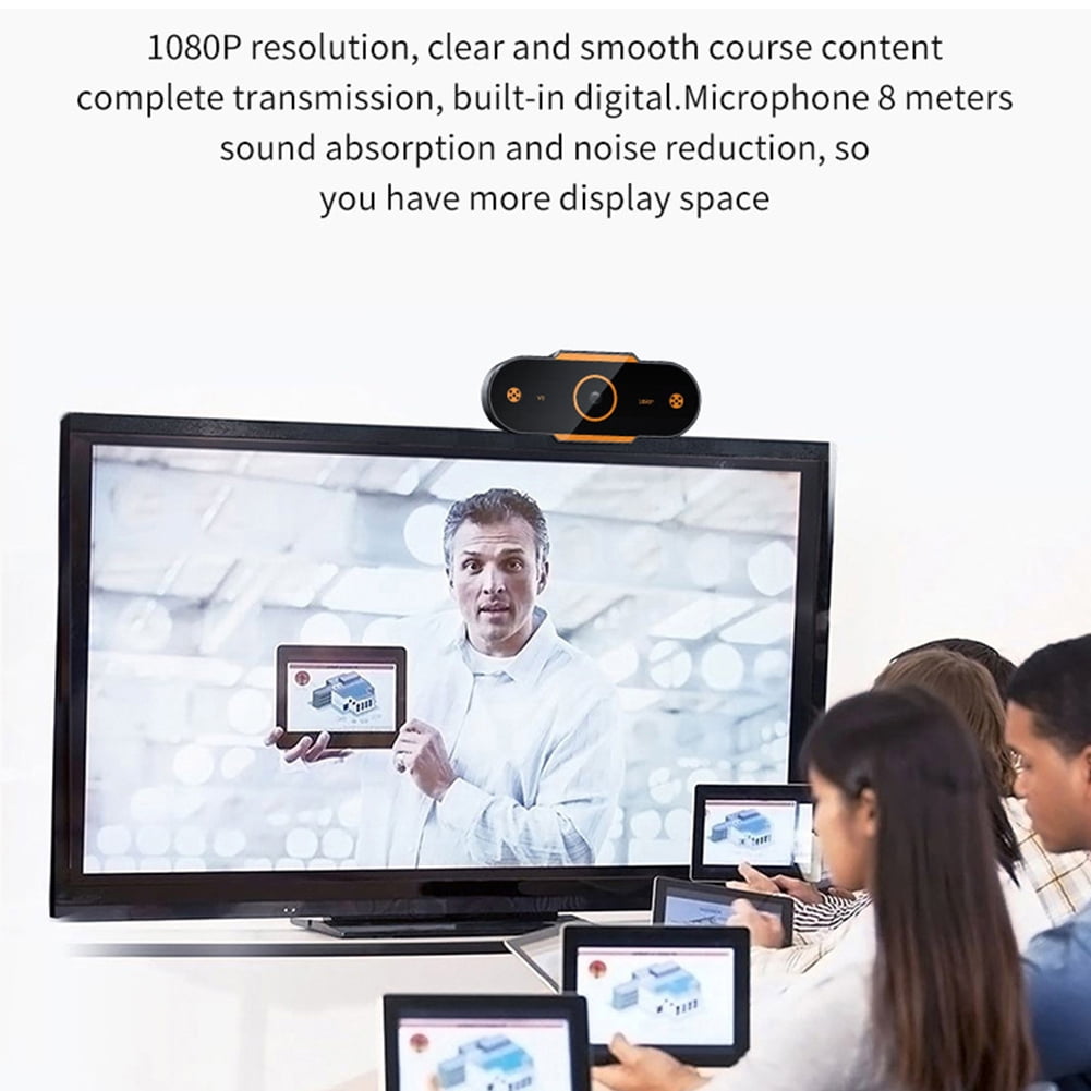 USB Computer Webcam Camera 4K-480P HD Auto  Webcam CMOS PC Camera with Mic for Video Calling Network Teaching Meeting