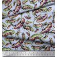 thumbnail image 2 of Soimoi Polyester Crepe Fabric Leaves & Texture Print Sewing Fabric Yard 52 Inch Wide, 2 of 2