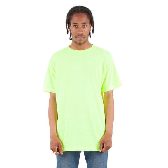 Adult 6 oz., Active Short-Sleeve Crewneck T-Shirt - SAFETY GREEN - 5XL