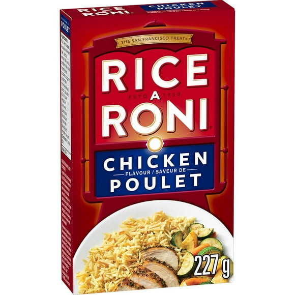 Rice-A-Roni Riz et vermicelle avec bouillon de poulet et assaisonnements Saveur de Poulet 227g