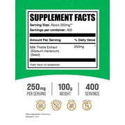 BulkSupplements Milk Thistle Extract Powder- 250mg per Serving - 100 Grams (3.5 oz) - 400 Servings