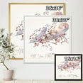 thumbnail image 4 of Designart 'Pink Feathers and Flowers All You Need Is Love' Bohemian & Eclectic Framed Canvas Wall Art Print, 4 of 5