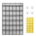 thumbnail image 4 of 1pc 36 Pockets Classroom Pocket Chart For CellPhone And Calculator, Hanging Pocket Chart For Classroom Pocket Holder With 36 Number Sticker And Two Types Of Hooks (36 Pockets-Grey/Blue/Black/Pink), 4 of 9