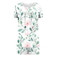 thumbnail image 6 of Viikei Women Plus Size Pajamas Set,Women Casual Round Neck Short Sleeve Blouse Fashion Pants Pajamas Suit White S, 6 of 6