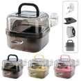 thumbnail image 5 of BESEW7 Portable Travel Cage for Small Animals, Hamster Habitat with Built-in Wheel and Water Bottle for Outdoor Trips Adventures Picnic Yellow, 5 of 9
