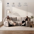 thumbnail image 3 of Sala Reclinable Easy Living Nest Gris Claro, 3 of 6
