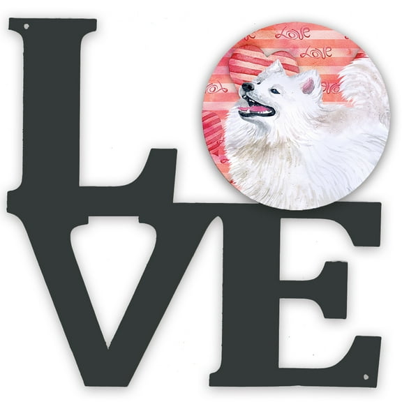 Samoyed Love Metal Wall Artwork LOVE