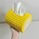 thumbnail image 5 of Caja de pañuelos de maíz de gran capacidad, de plástico amarillo, 15 x 12 x 9,5 cm, para escritorio, sala de estar, soporte decorativo (1 unidad) Yulucky, 5 of 6