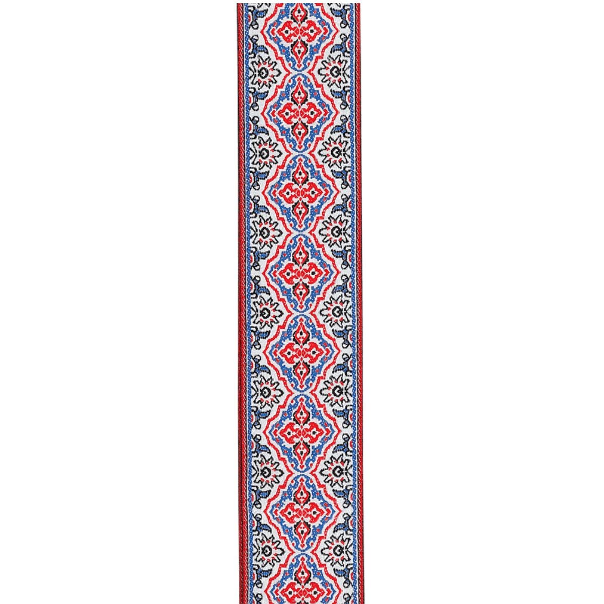 D'Addario Eco-Comfort Persian Woven Guitar Strap, White