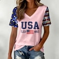 thumbnail image 2 of 2026 USA 250th Anniversary T Shirt Women Patriotic 4th of July Tee for Soccer Baseball Game Day, 2 of 4