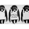 thumbnail image 1 of Banksy Laugh Now - CANVAS OR PRINT WALL ART, 1 of 1