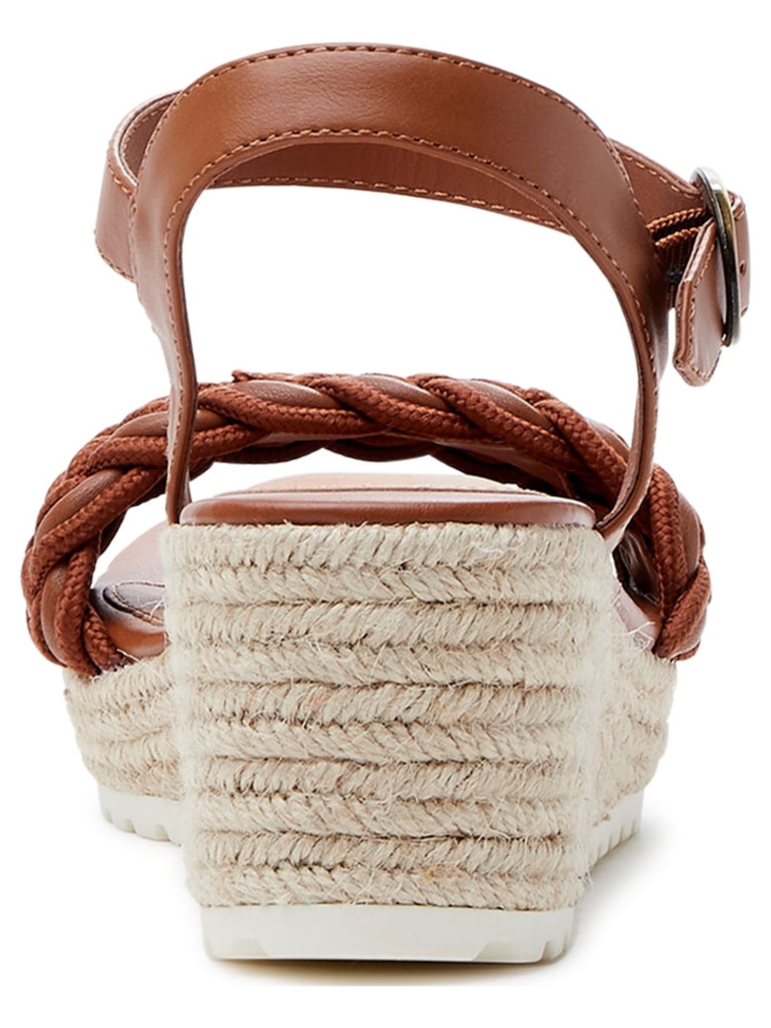 Time and Tru Women's Braided Wedge Sandals, Wide Width Available - image 4 of 5