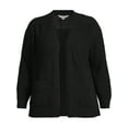 thumbnail image 5 of Time and Tru Women's Chenille Cardigan Sweater, Midweight, Sizes XS-XXXL, 5 of 6