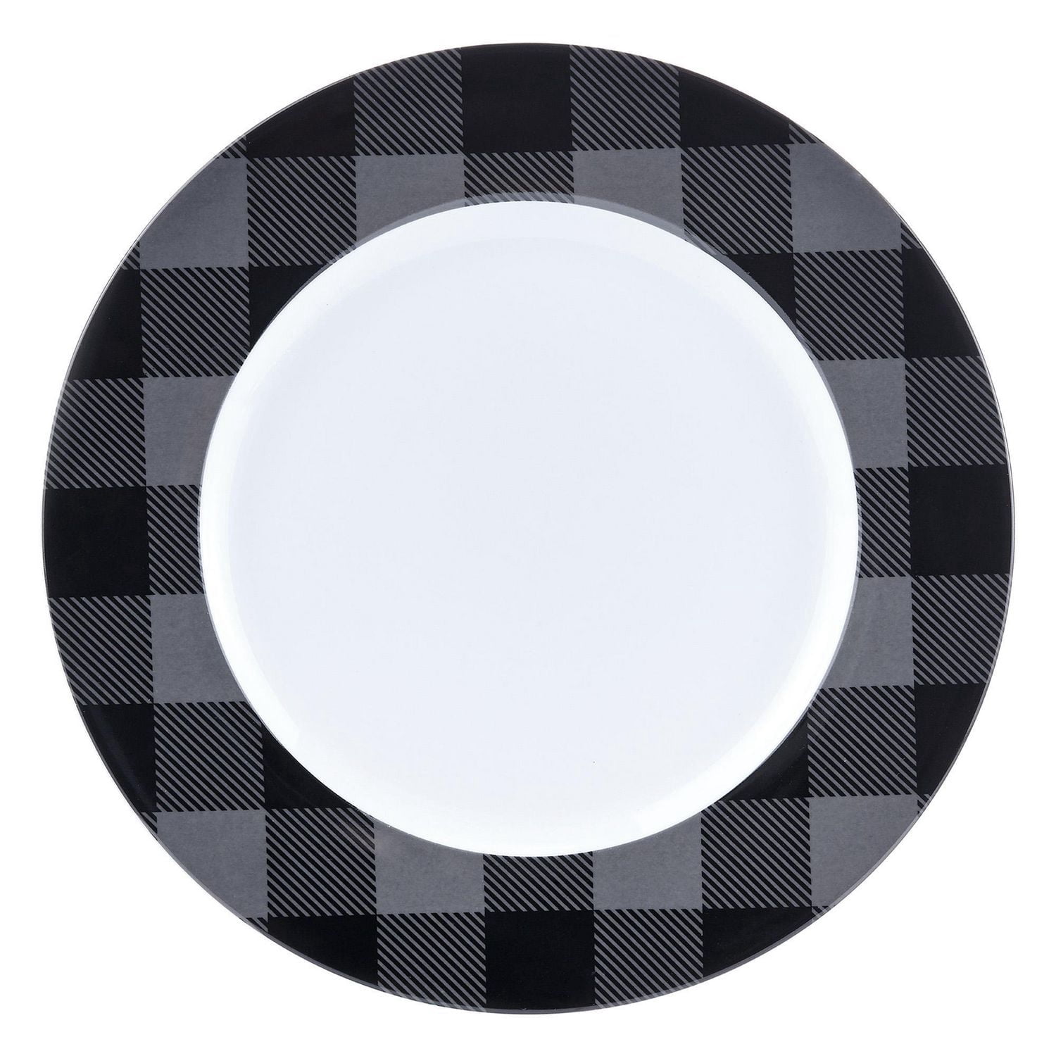 Buffalo Plaid Grey/Black 16PC Dinnerset
