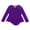 Purple, variant on YiZYiF Girls Long Sleeve Ballet Dance Dress Sequins Hollow Out Back Dancewear