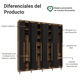 thumbnail image 4 of Ropero Closet Madesa Venus 8 Puertas Con Pies 216cm MN 06, 4 of 10