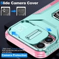 thumbnail image 3 of Funda para GANGXUN iPhone 12 Pro Max - Soporte metálico, Función magnética, Verde, 3 of 5