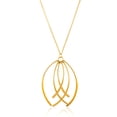 thumbnail image 3 of West Coast Jewelry Women's Curved Wire Dangle Gold Tone Jewelry Set, 3 of 4