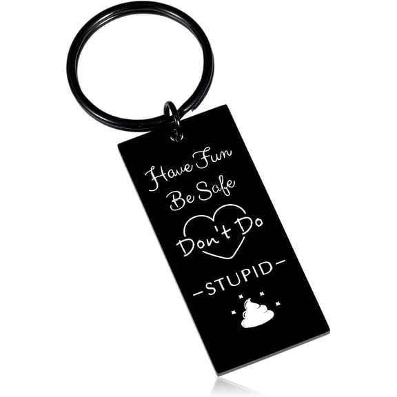 Easter Basket Stuffers Easter Gifts Funny Teen Girl Stuffers Son Gifts from Mom Dad Dont Do Stupid Sh T Keychain from Mom Dad Gifts for Student Boys Girl Boys Birthday Gifts Back to School Gifts