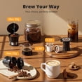 thumbnail image 4 of AIRMSEN 3-In-1 Single Serve Coffee Maker with Grinder, K Cup Coffee Maker Compatible with Beans and Grounds, Pod Coffee Machine with 6 Grind Levels & 6-14oz Cup Sizes, BPA-Free, 4 of 11