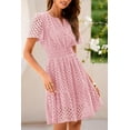 thumbnail image 3 of Vestido PRETTYGARDEN 2025 Verano Encaje Rosa XL, 3 of 8
