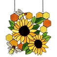 thumbnail image 1 of Adorno De Abeja, Diseño De Escena Exquisito, Adornos Para Ventana, Artesanía De Pared, Decoración Del Hogar, Adorno De Habitación, Flor De Cristal, Decoraciones De Abeja Moyic HA035053-00, 1 of 6