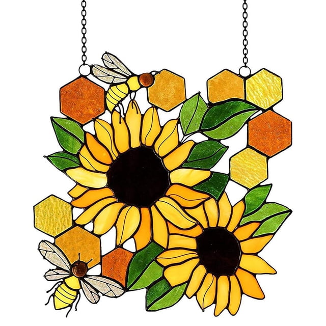 Adorno De Abeja, Diseño De Escena Exquisito, Adornos Para Ventana, Artesanía De Pared, Decoración Del Hogar, Adorno De Habitación, Flor De Cristal, Decoraciones De Abeja Moyic HA035053-00