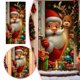 thumbnail image 2 of Cortina colgante de Papá Noel para la puerta, para la ventana del dormitorio festivo del hogar y fiestas de temporada, 2 of 6