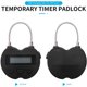 thumbnail image 5 of Temporizador de bloqueo de tiempo inteligente con pantalla LCD, temporizador temporal, temporizador de viaje electrónico recargable por USB, negro, 5 of 5