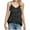 Black, variant on HNMKIU Women's Fashionable Loose Fit Sequin V-Neck Sleeveless Casual Top for Daily Wear Gold,M
