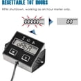 thumbnail image 3 of Digital Hour Meter Tachometer, Maintenance Reminder, User Shutdown, Use for ZTR Lawn Mower Tractor Generator Marine, 3 of 5