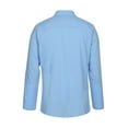 thumbnail image 4 of LilyLLL Men's Roll Tab Long Sleeve Buttons Down Shirt Tops Holiday Casual T-shirt, 4 of 5