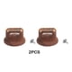 thumbnail image 3 of Scienceny Mango de tapa de vidrio resistente a altas temperaturas ABS, accesorios de olla confiables para cada cocina, 2 uds. Herramientas y ferretería Veta de madera profunda, 3 of 6