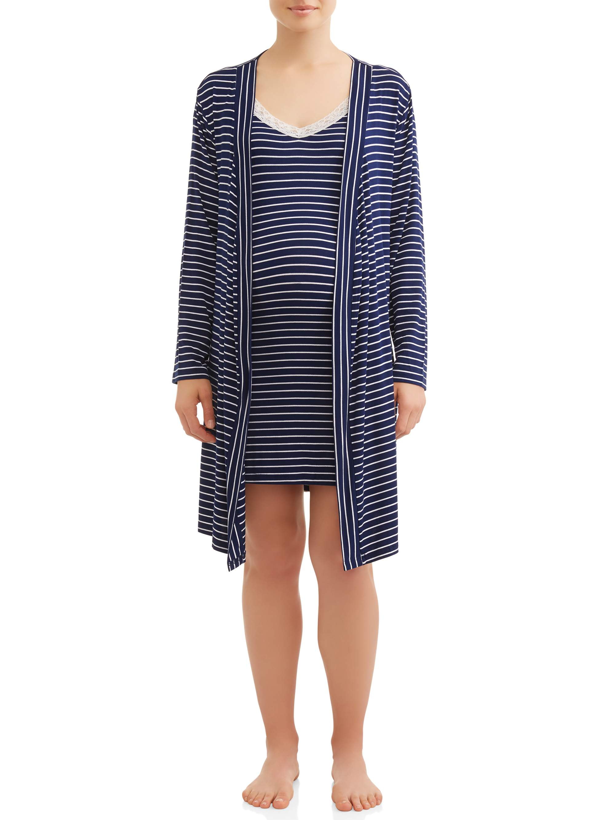 plus size nursing gown and robe