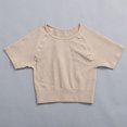thumbnail image 1 of Mallas deportivas de Yoga para mujer, ropa de gimnasio sin costuras, mallas de entrenamiento de realce de cintura alta, pantalones acanalados sólidos, 1 of 4