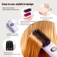 thumbnail image 2 of Go Brush Pro 2026 Cordless Hair Straightening Brush, 30s Fast Heat Mini Travel Straightener with 3 Temperature Settings, Type-C Rechargeable 4000mAh Thermal Brush for Women, 2 of 7